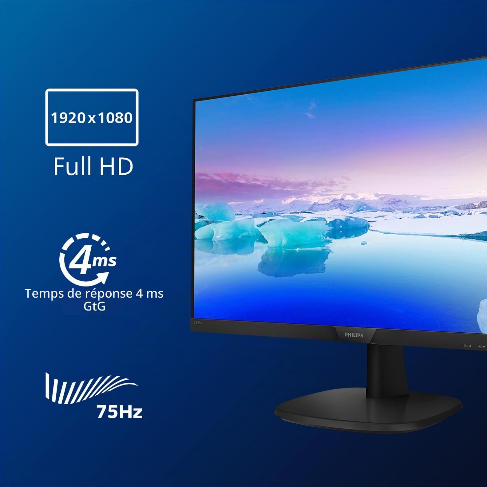 Philips 273V7QDAB/00 Full HD LCD Monitor - PC Flat Screens (68.6